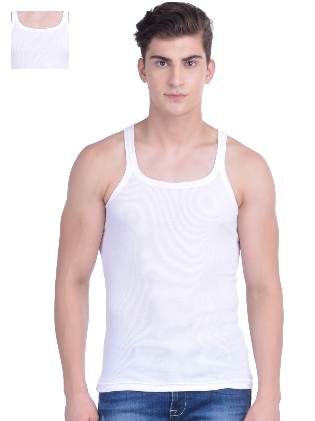 White Innerwear Vests MDBB 01 