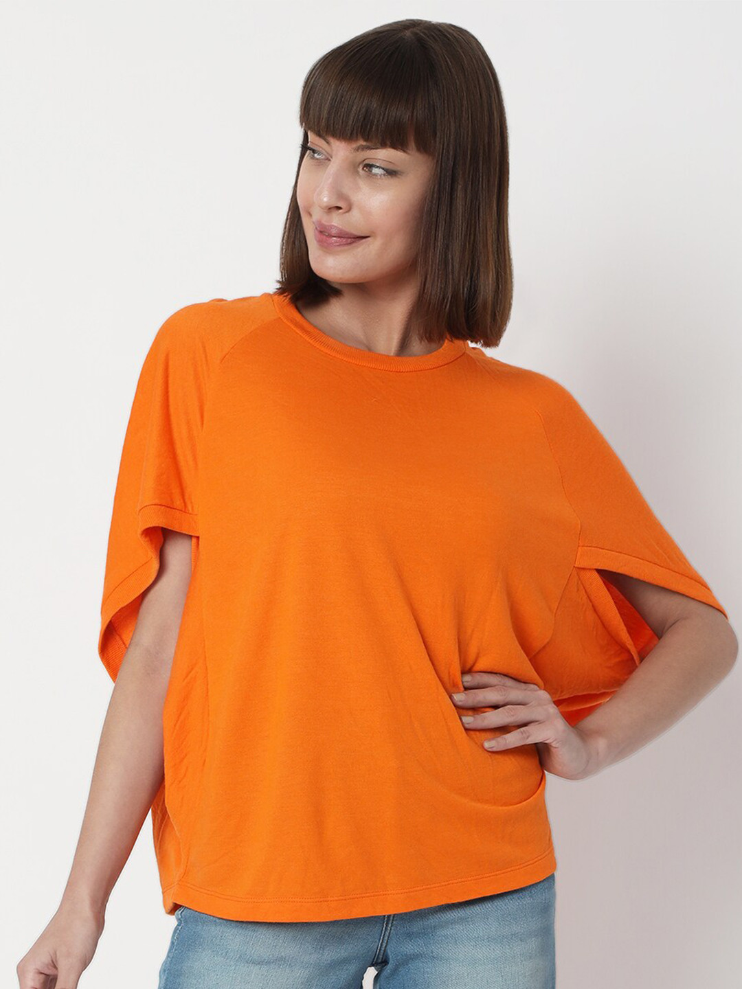 Vero Moda Orange Kaftan Top