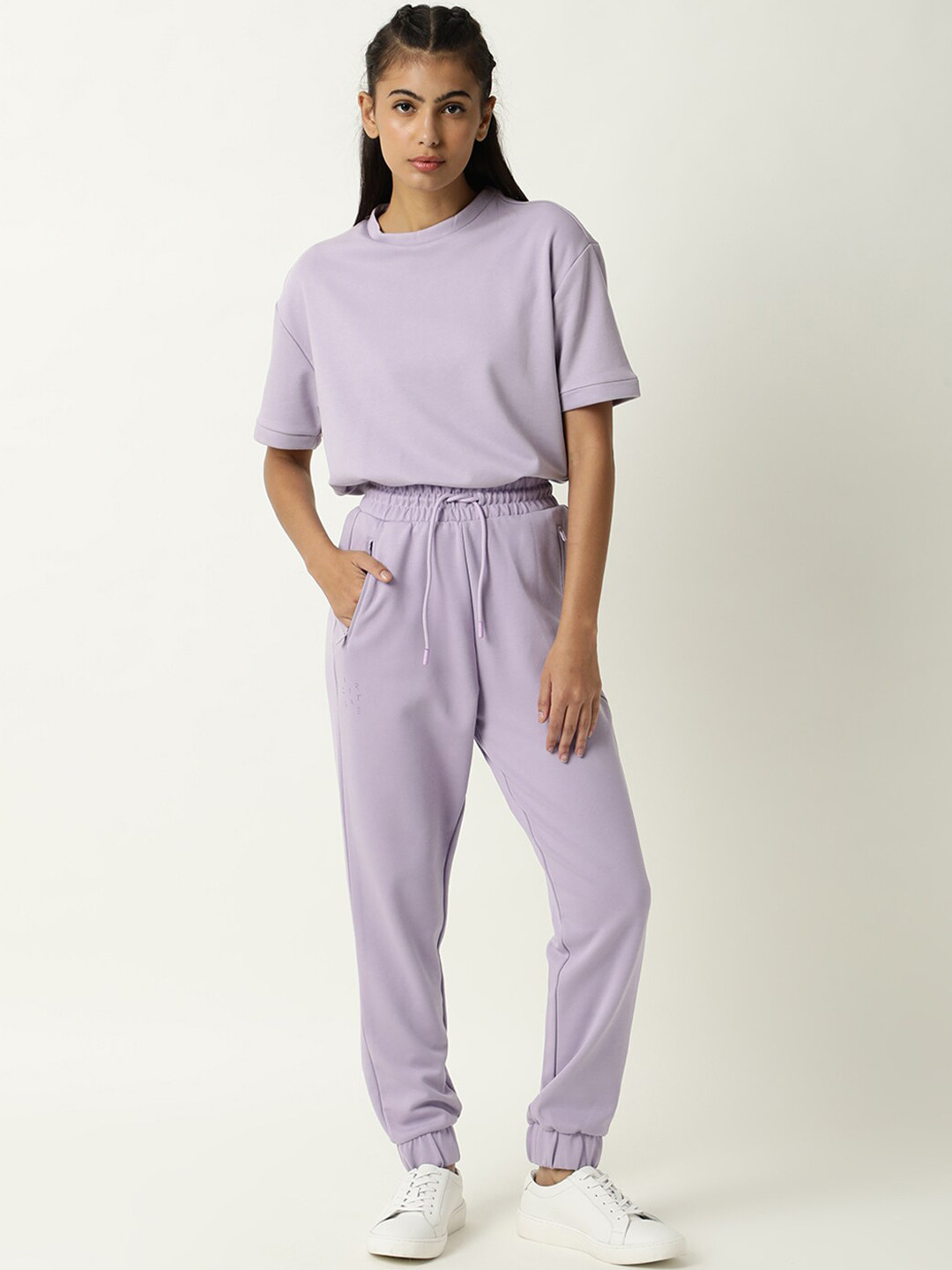 ARTICALE Women Purple Solid Track Pants