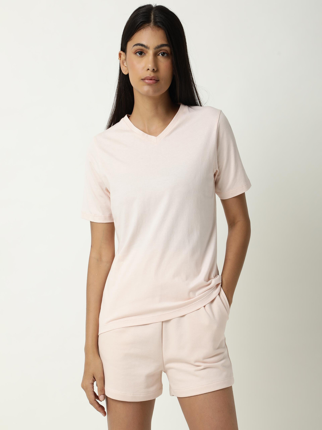 ARTICALE Women Pink Slim Fit Shorts