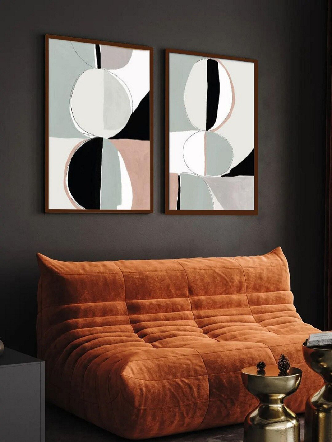 The Art House Canvas 2 Pcs Wall Rectangle Paintings Wall Art - 20x30In