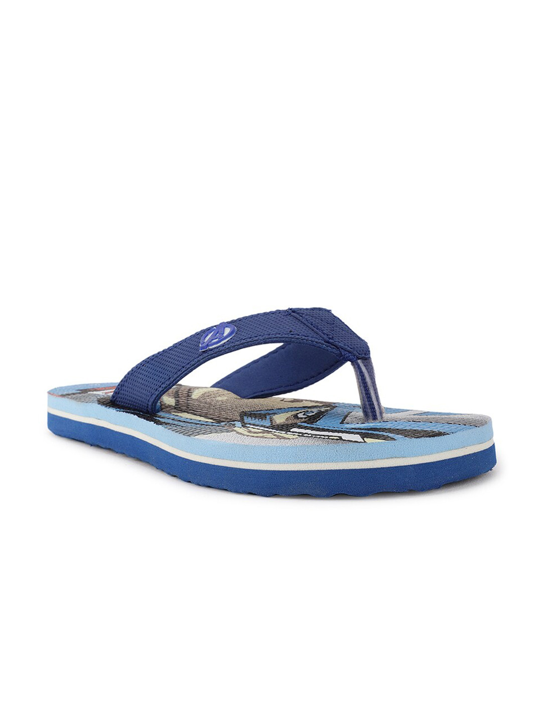 Disney Boys Blue & Grey Printed Thong Flip-Flops