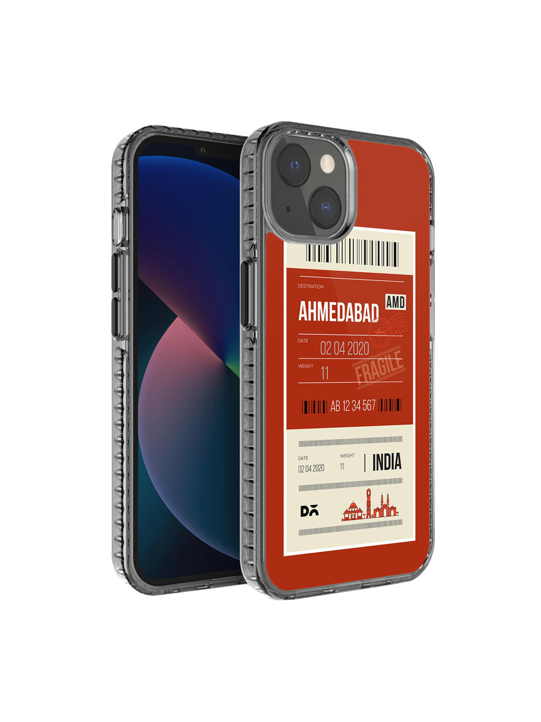 DailyObjects Red & White Ahmedabad City iPhone 13 Back Case