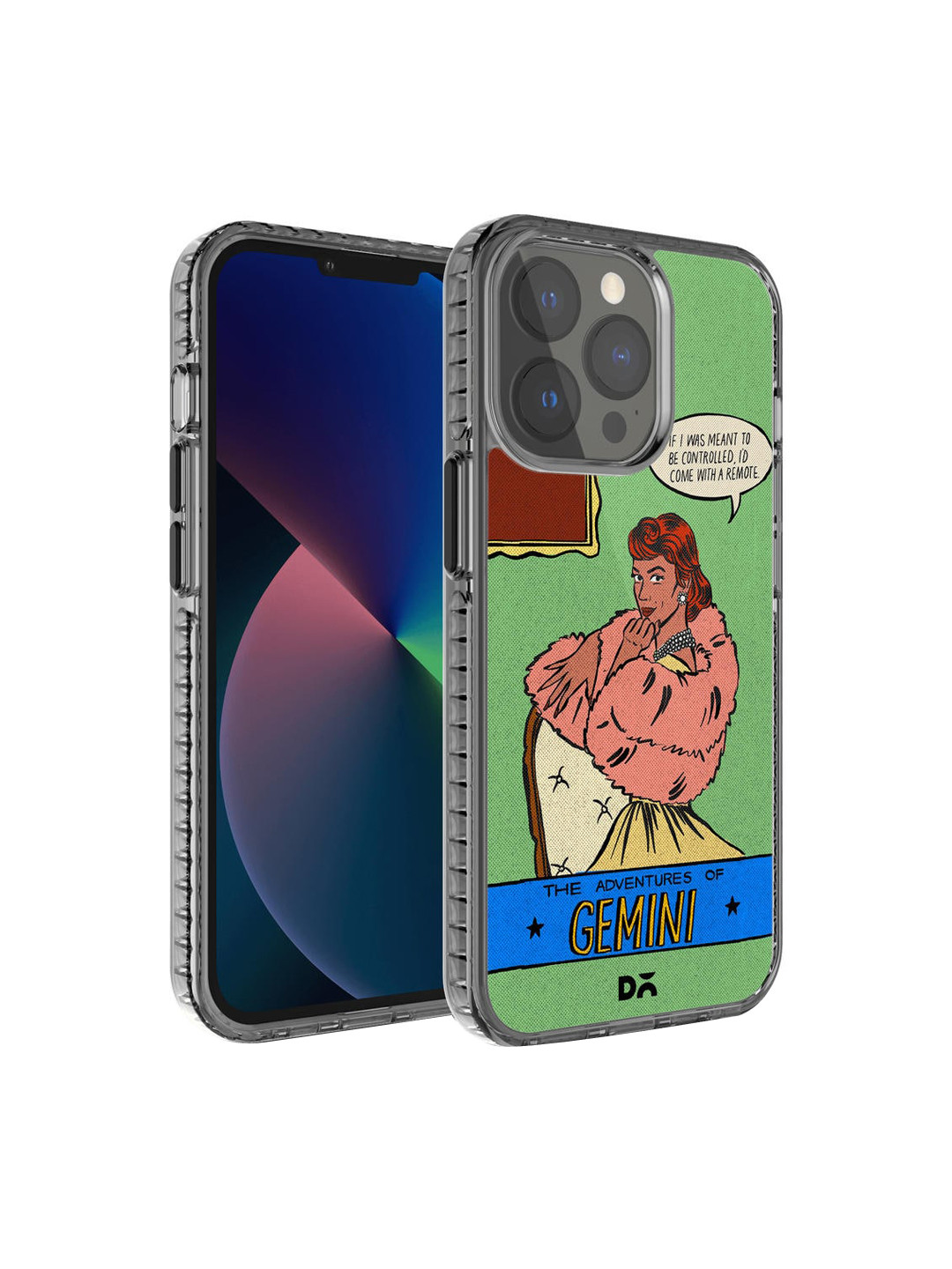 DailyObjects Green & Grey Printed Gemini  iPhone 13 Pro Max Phone Case