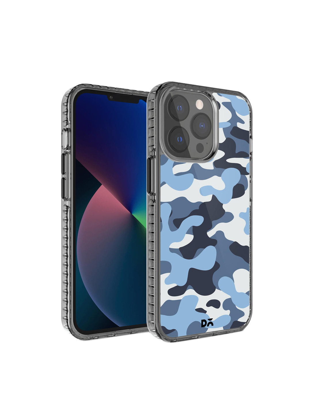 DailyObjects Grey & Blue Camouflage Aquatic Stride 2.0  IPhone 13 Pro Max Back Case