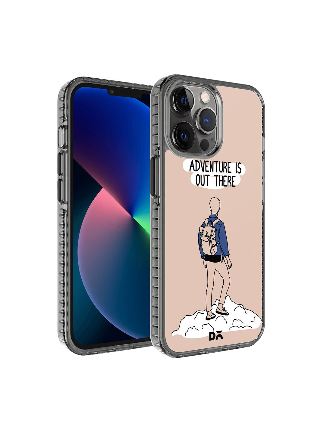 DailyObjects Transparent & Pink Printed iPhone 12 Pro Max Back Cover