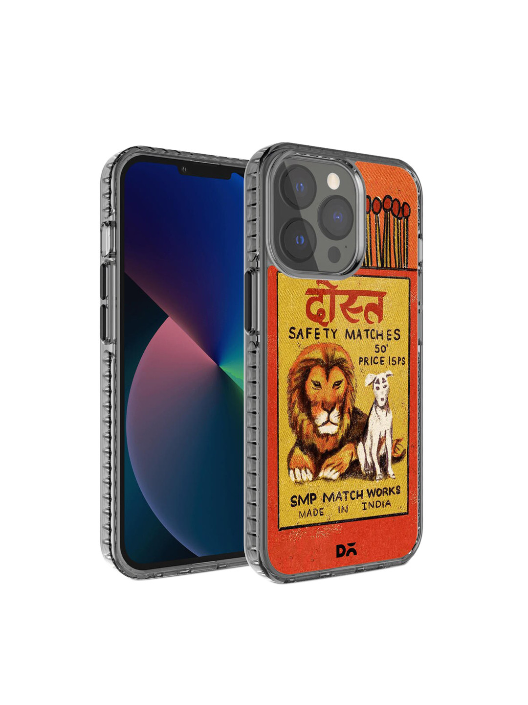 DailyObjects Orange & Red Dost Matchbox Stride 2.0 Printed iPhone 13 Pro Back Case