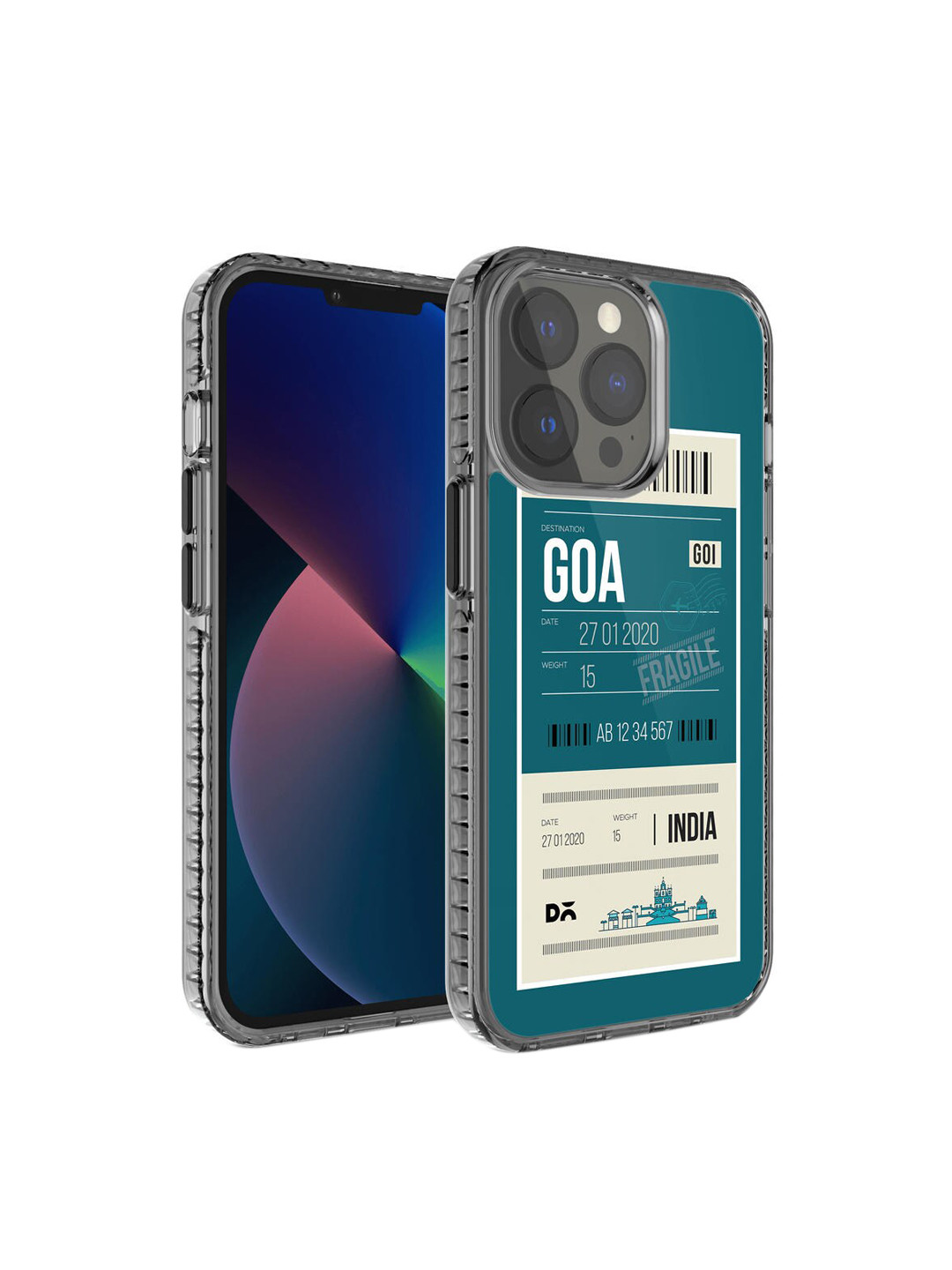 DailyObjects Blue & White Goa City Tag Printed iPhone 13 Pro Max Phone Case