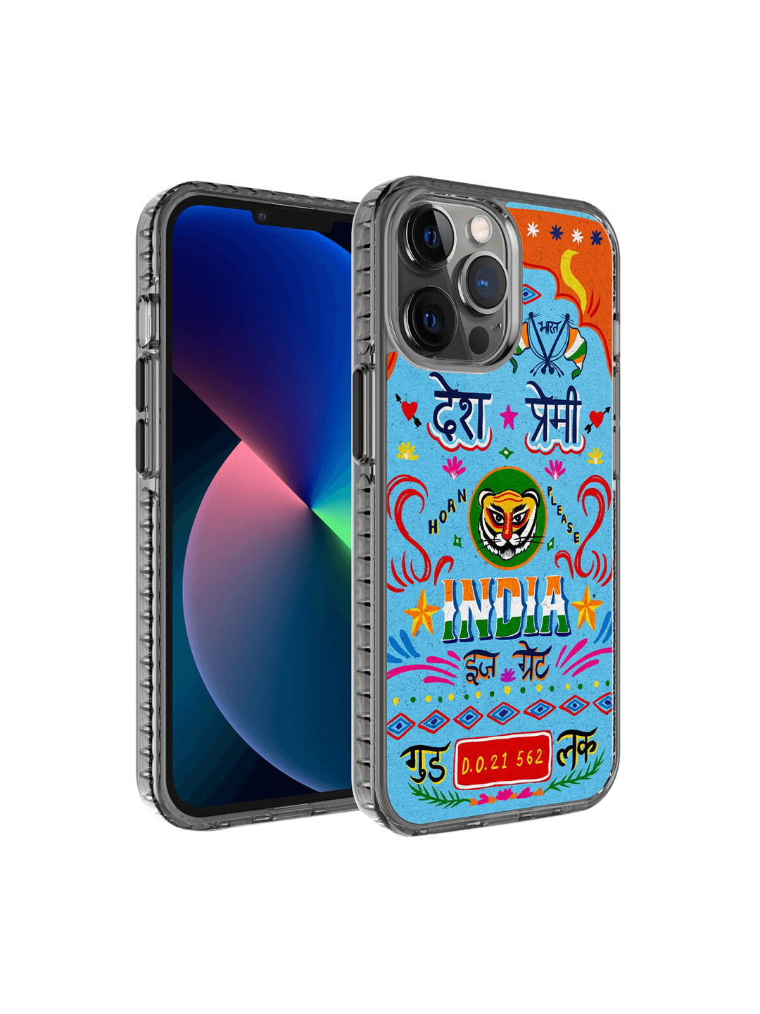 DailyObjects Blue & Orange iPhone 12 Pro Max Phone Case