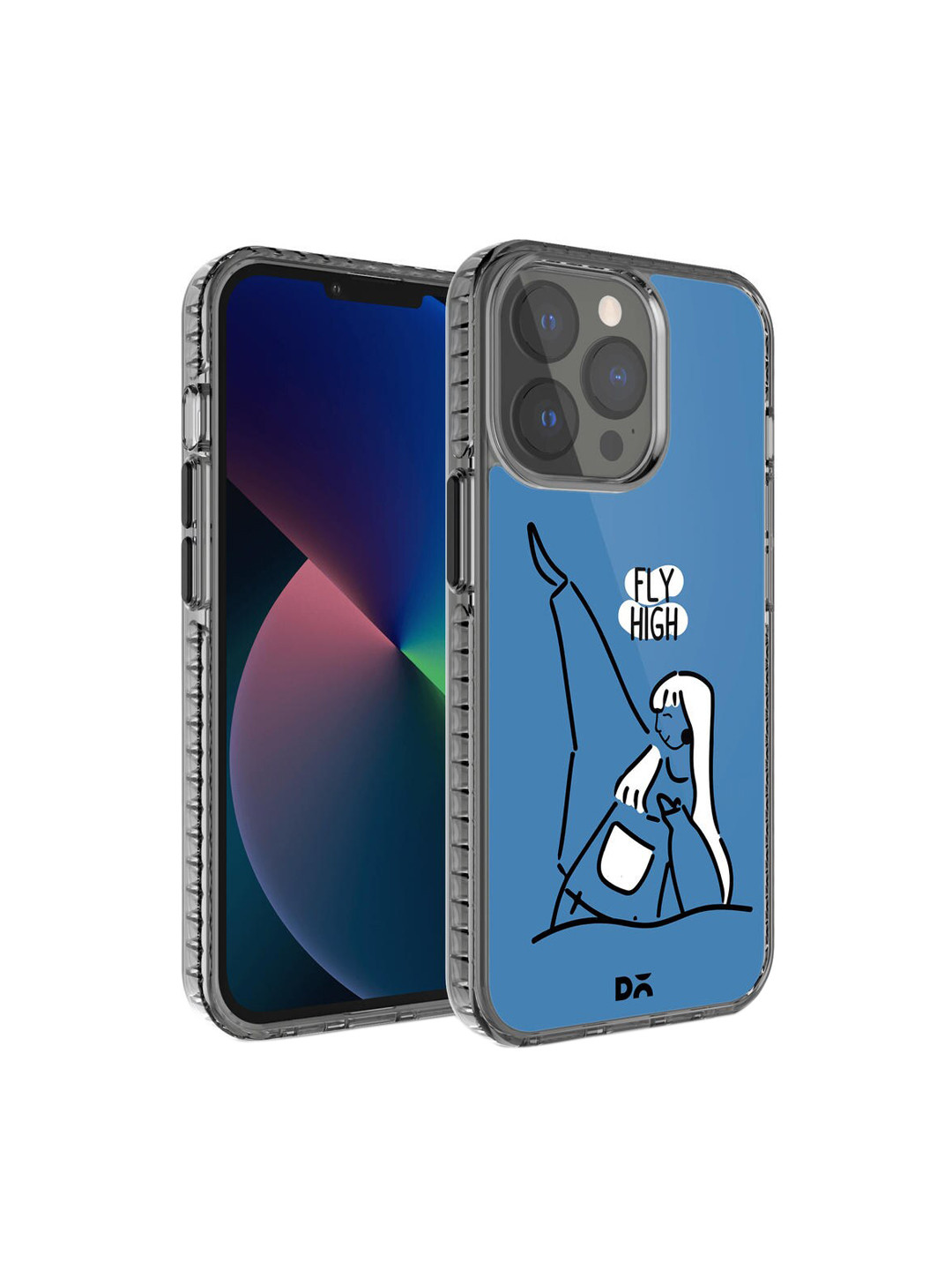 DailyObjects Blue & Black Flying High iPhone 13 Pro Back Case