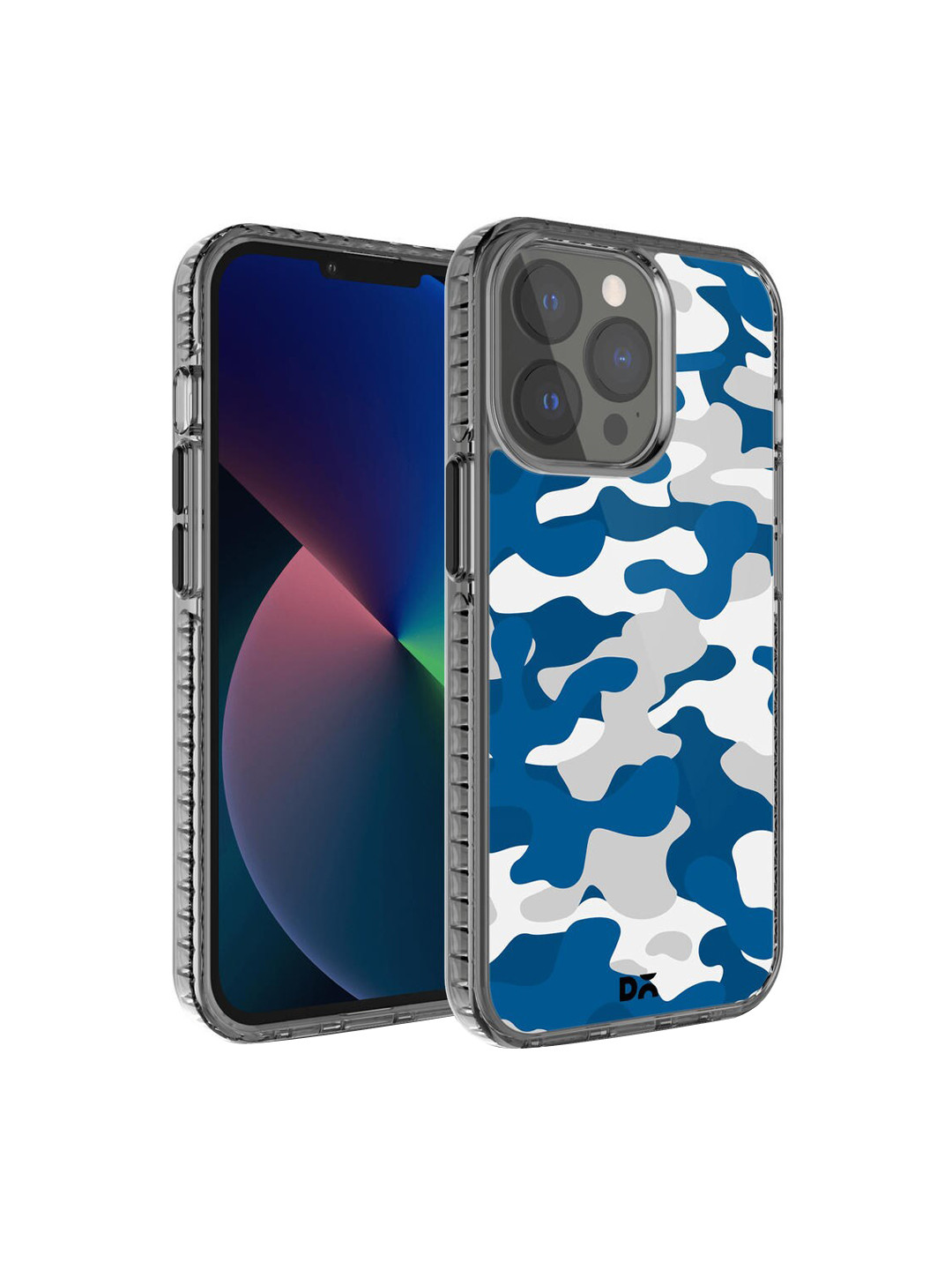 DailyObjects Blue & White Camouflage iPhone 13 Pro Back Case