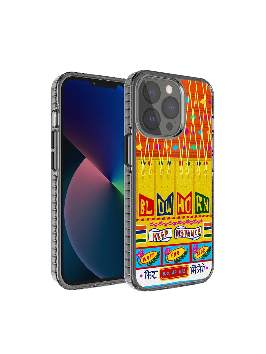 DailyObjects Orange & Yellow Printed Fir Milenge Truckback iPhone 13 Pro Phone Case