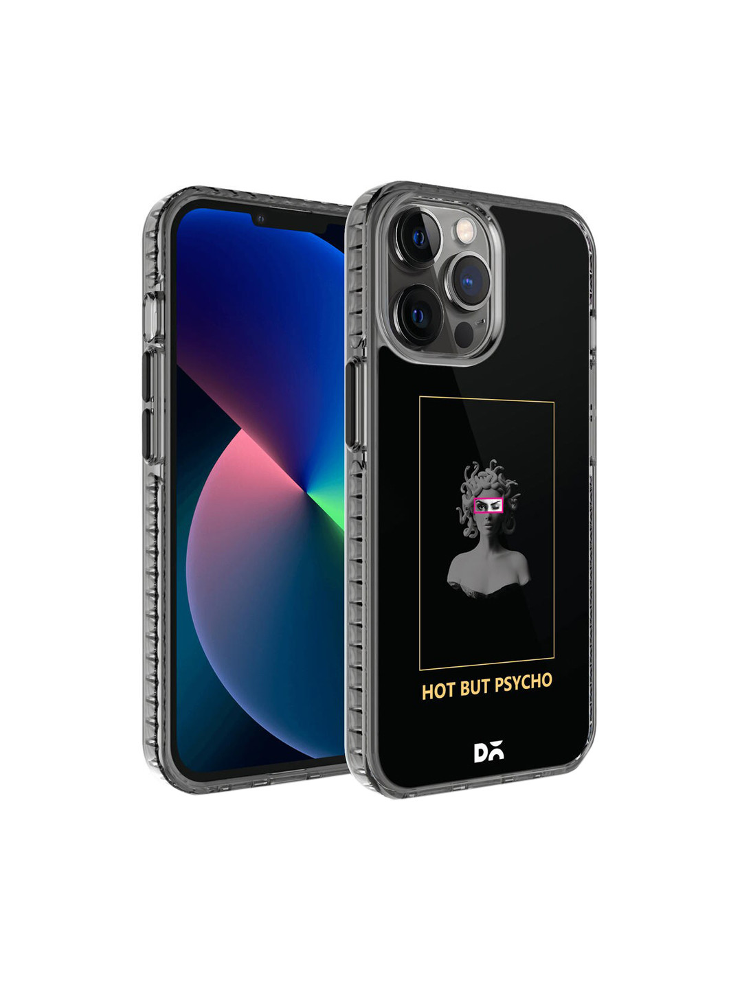 DailyObjects Black & Charcoal HOT BUT PSYCHO Printed iPhone 12 Pro Max