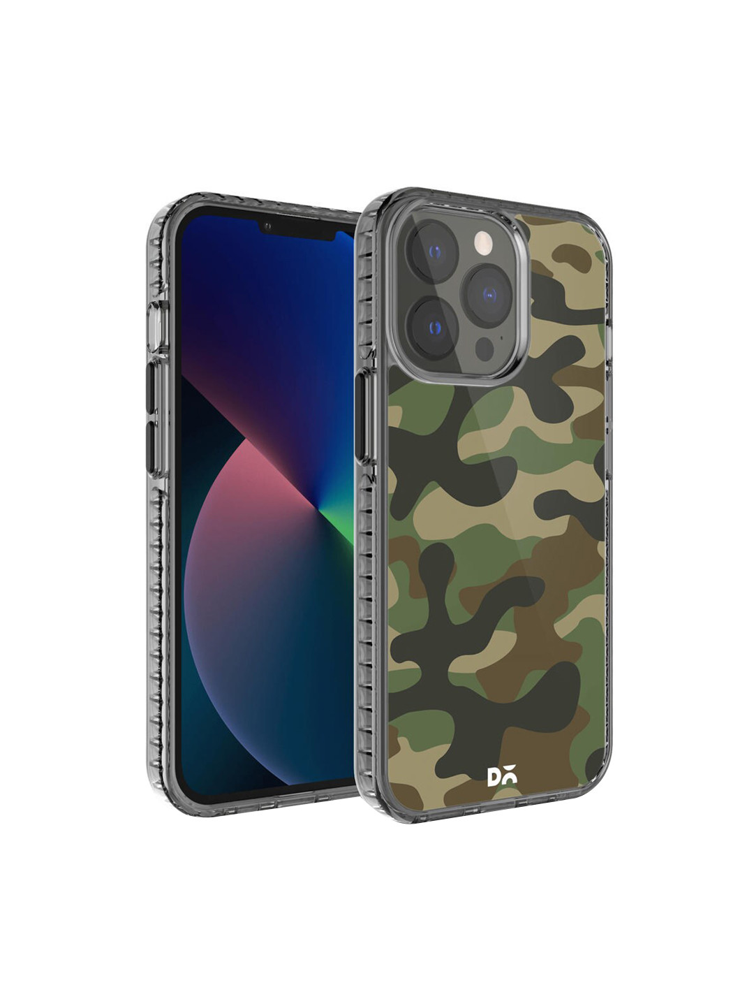DailyObjects Green Printed Camouflage iPhone 13 Pro Max Phone Case