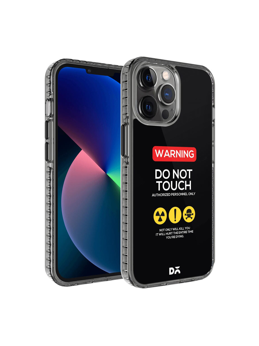 DailyObjects Multi-Coloured Do Not Touch Printed iPhone 12 Pro Max Phone Case