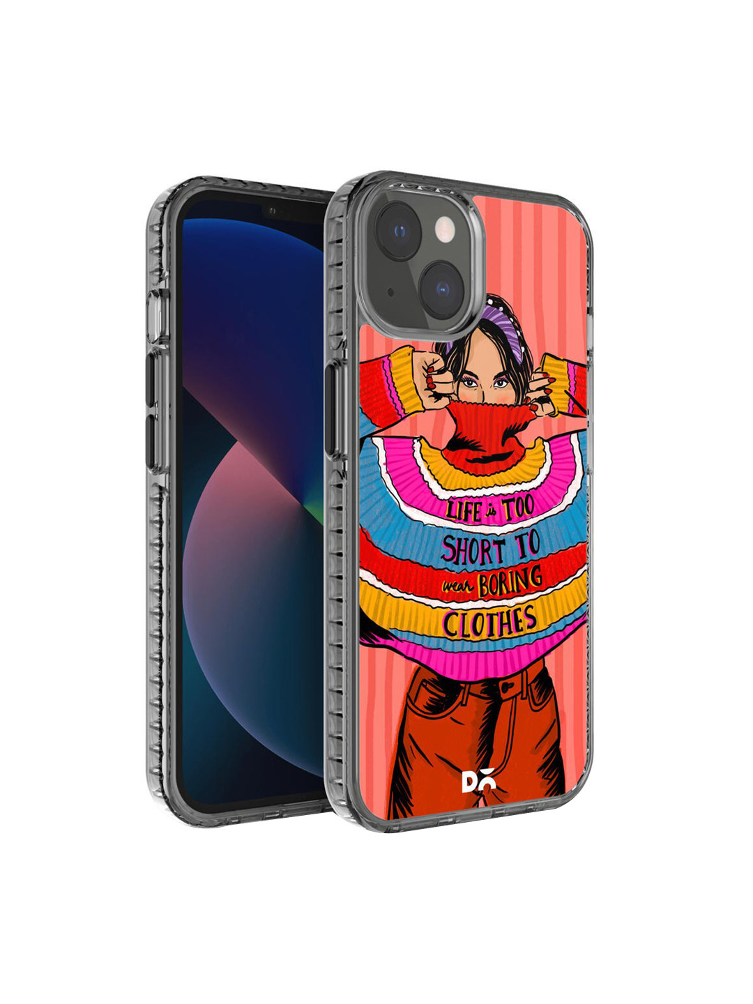 DailyObjects Multi-Coloured Colourblock Jumper Printed iPhone 13 Mini Phone Case