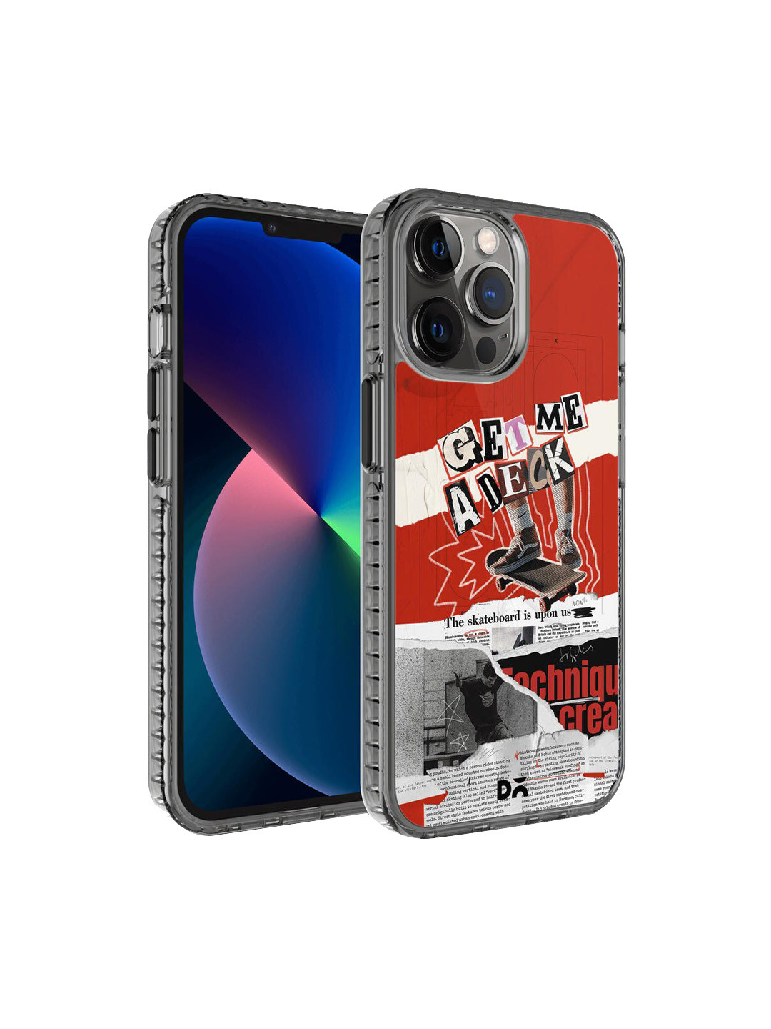DailyObjects Black & Red Printed Get Me A Deck Stride  iPhone 12 Pro Max Phone Case