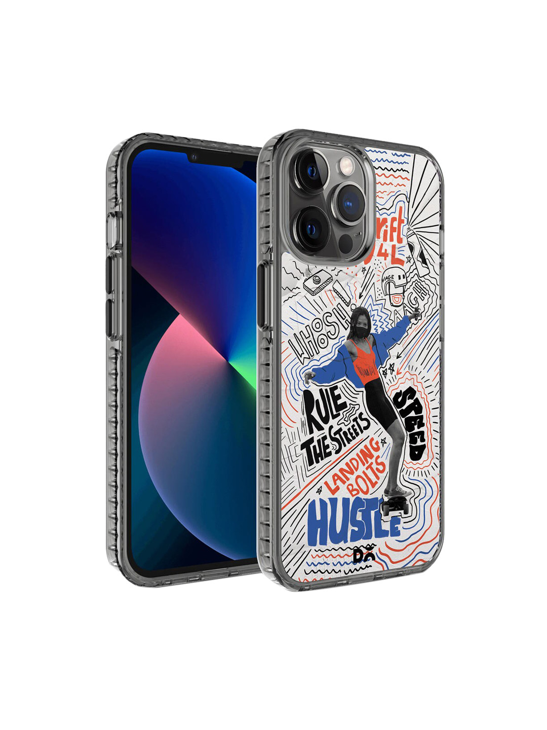 DailyObjects White & Blue Printed iPhone 12 Pro Max Phone Case