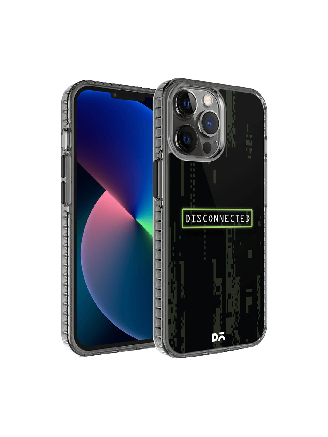 DailyObjects Black & Grey Disconnected Stride 2.0 iPhone 12 Pro Max Back Case