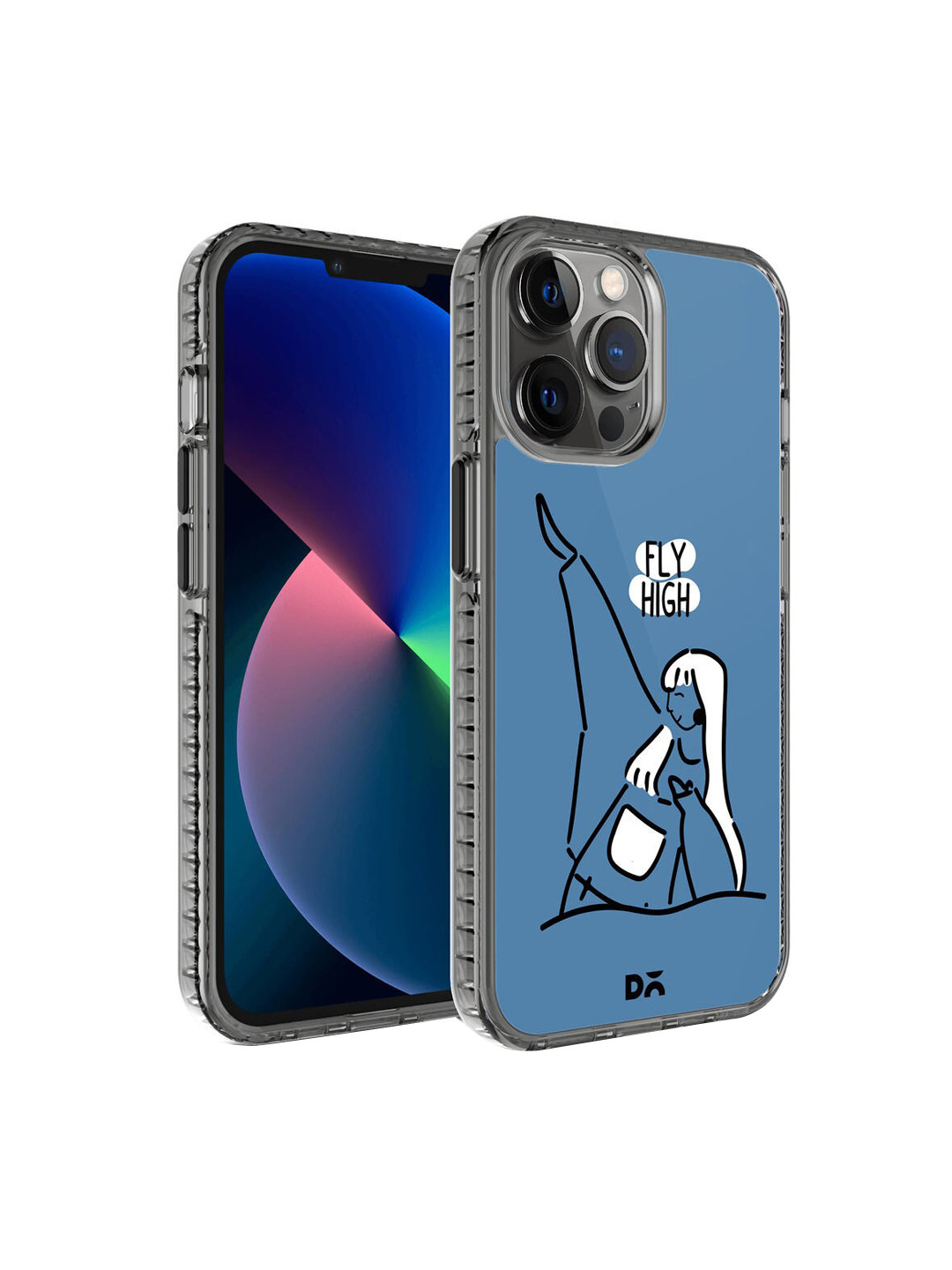 DailyObjects Blue & White  Printed iPhone 12 Pro Max Phone Case