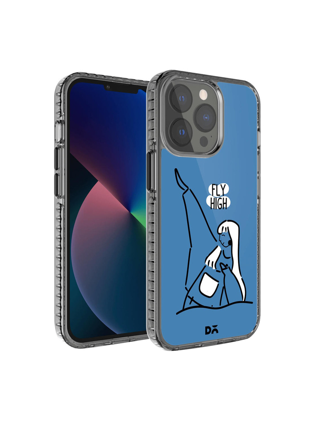 DailyObjects Blue Printed Flying High iPhone 13 Pro Max Phone Case