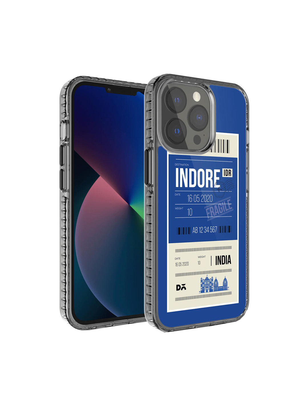 DailyObjects Blue & White Printed iPhone 13 Pro Phone Case