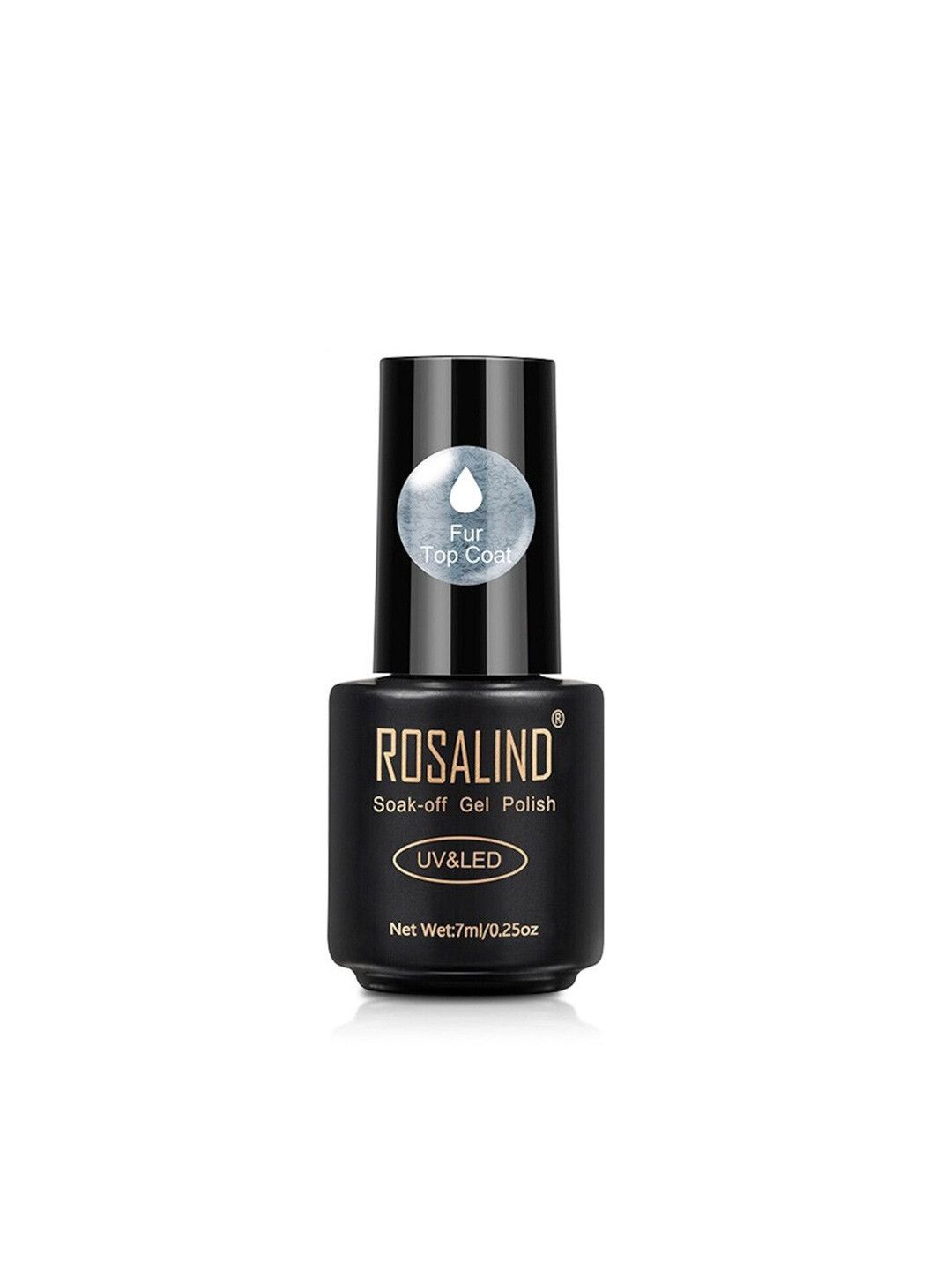 ROSALIND Gel Fur Top Coat UV LED Nail Polish 7ml - RCFTOP