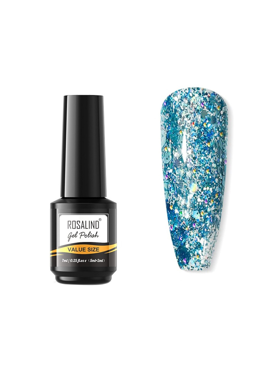 ROSALIND Long Lasting UV LED Soak-Off Gel Nail Polish - Shade JL097