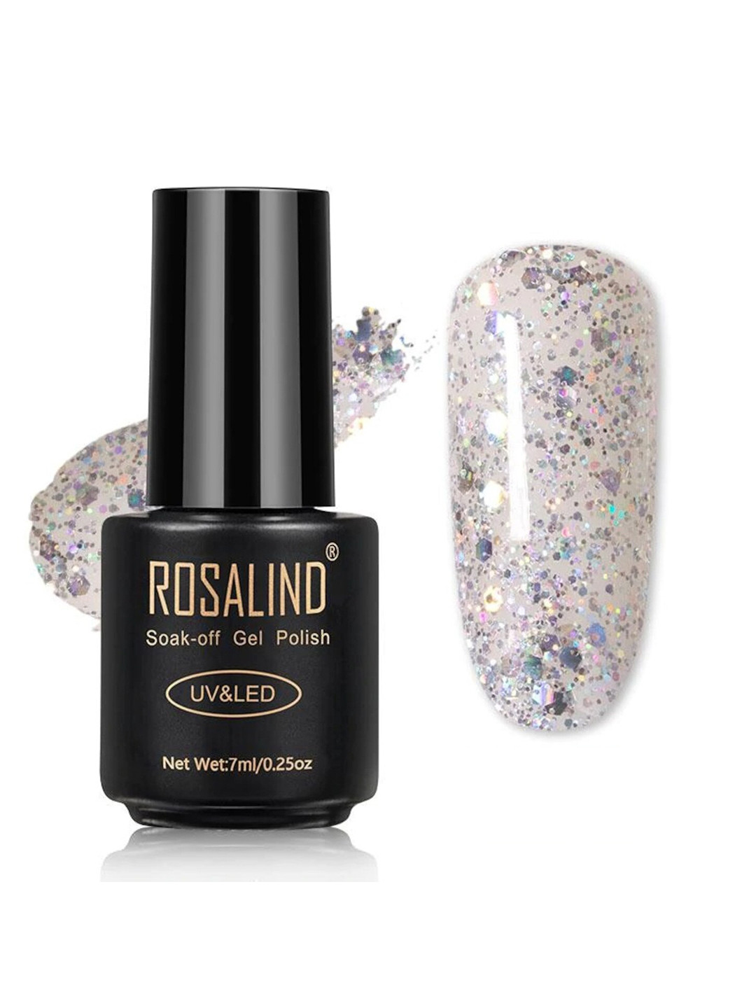 ROSALIND Long Lasting UV LED Soak-Off Gel Nail Polish - Shade W01