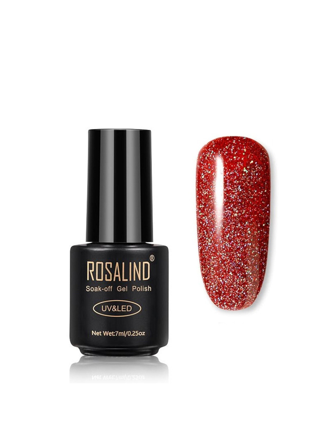 ROSALIND Long Lasting UV LED Soak-Off Gel Nail Polish - Rainbow Gum R01