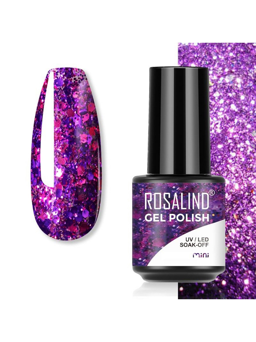 ROSALIND Long Lasting UV LED Soak-Off Gel Nail Polish - Shade S048