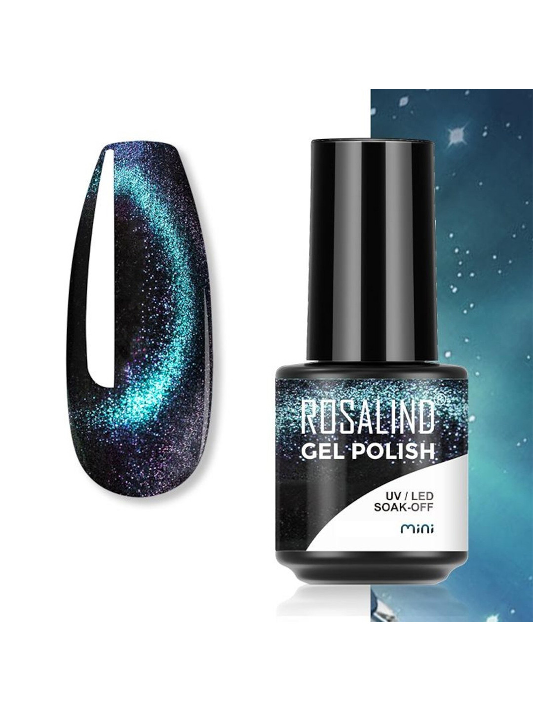 ROSALIND Long Lasting UV LED Soak-Off Mini Gel Nail Polish - Shade S073