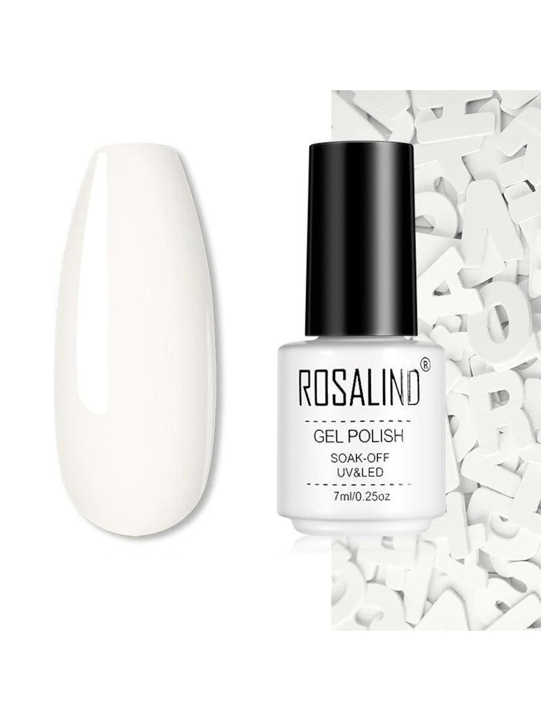 ROSALIND Long Lasting UV LED Soak-Off Gel Nail Polish - Shade A909