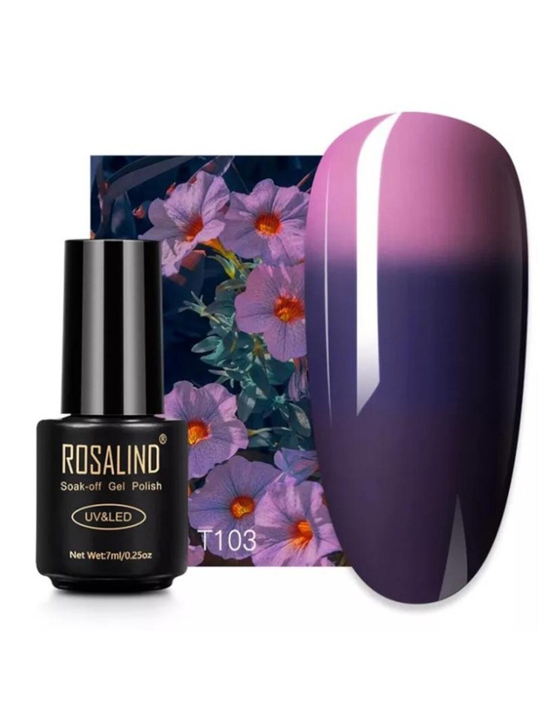 ROSALIND Soak-Off UV LED Thermal Gel Nail Polish 7 ml - T103