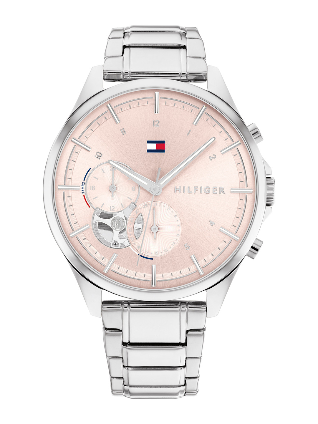 Tommy Hilfiger Women Pink Stainless Steel Bracelet Style Straps Quinn Analogue Watch