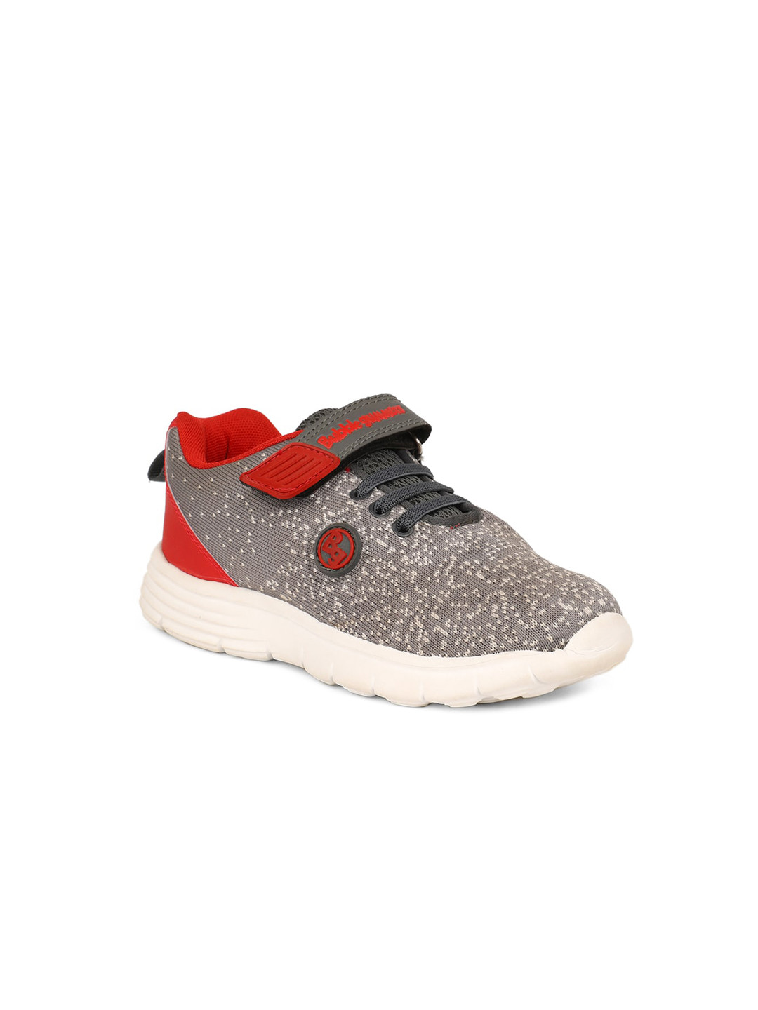 Bubblegummers Girls Grey Woven Design Sneakers