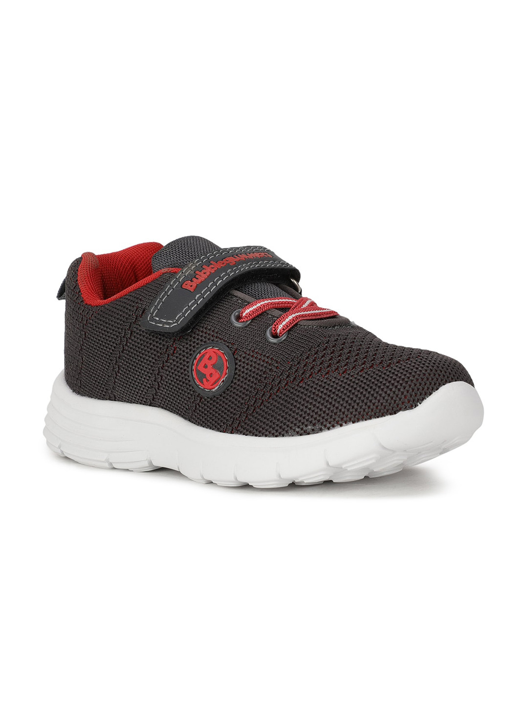 Bubblegummers Boys Black Woven Design Sneakers