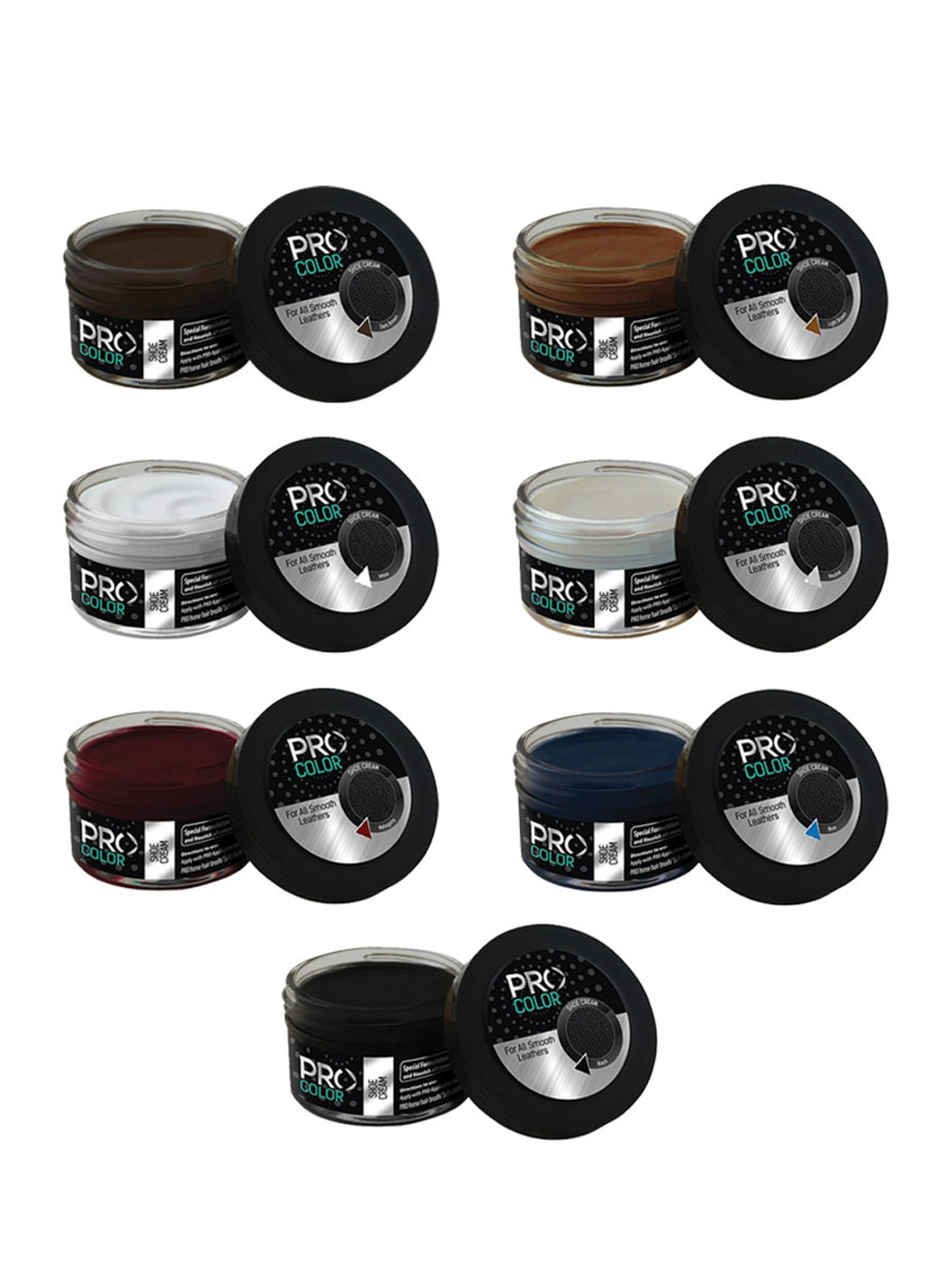 PRO Pack Of 7 Shoe Creams
