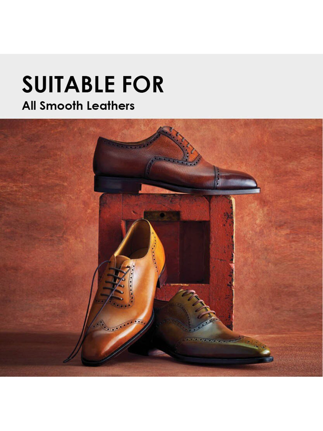 PRO Set Of 3 Black Brown & Neutral Shoe Cream Polish With Applicator