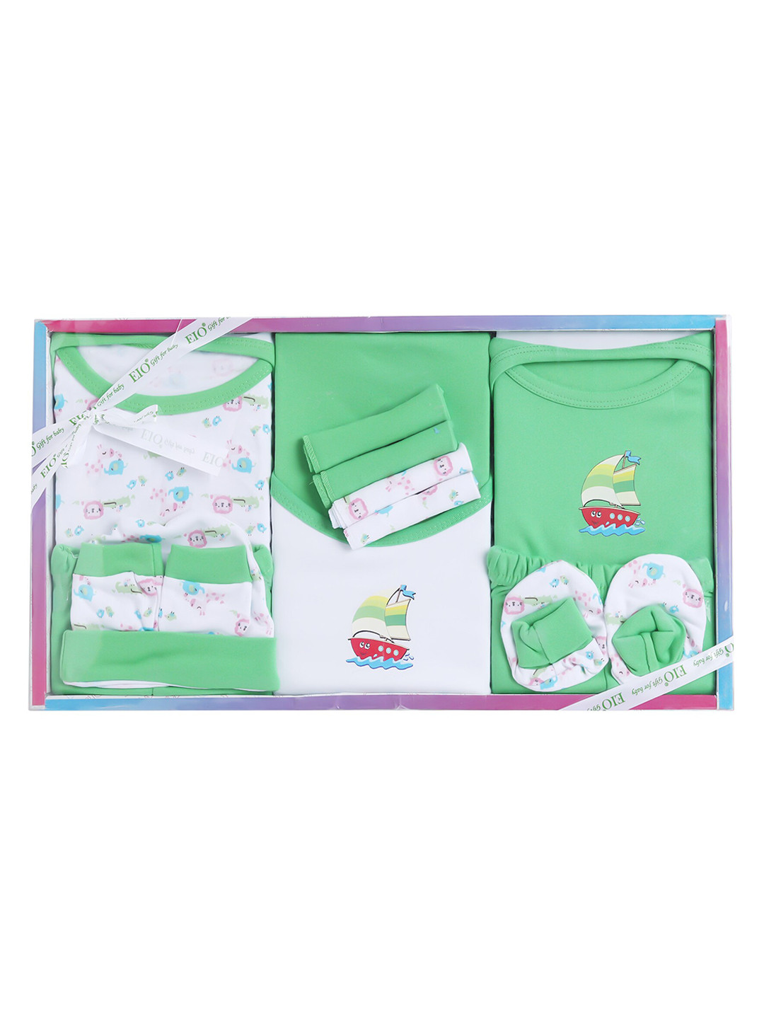 EIO 13 Piece Cotton Baby Apparel Gift Set