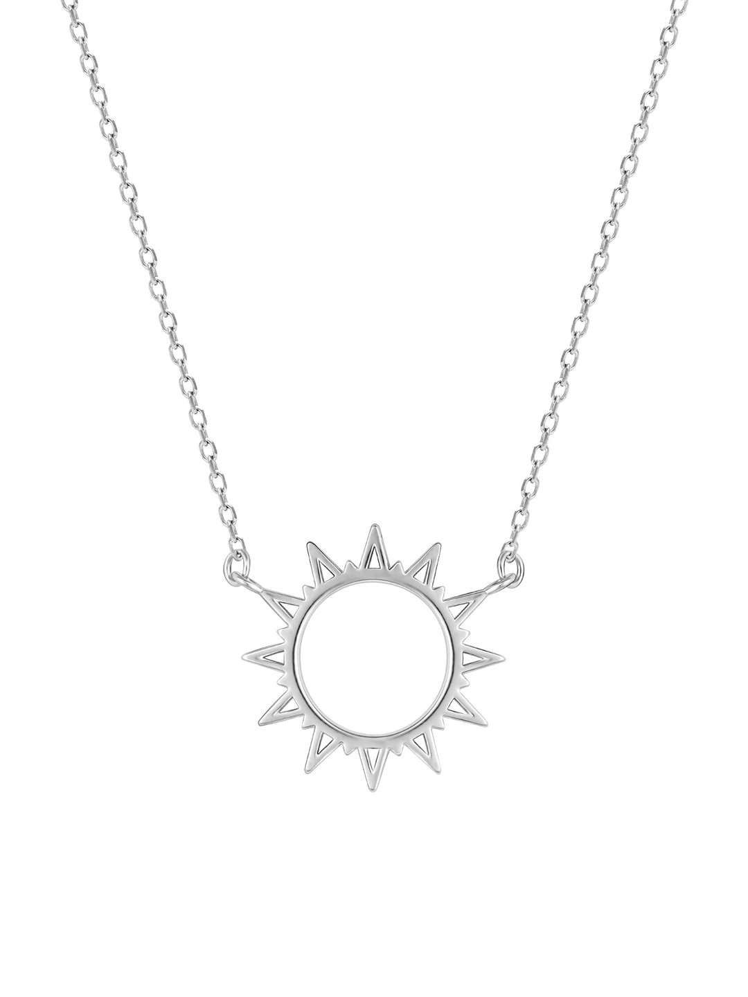 GIVA 925 Sterling Silver Rhodium Plated Sunshine Necklace