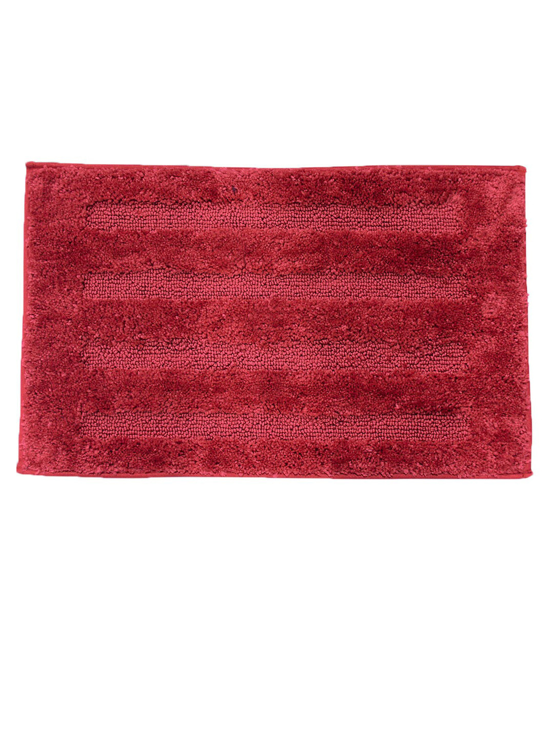 LUXEHOME INTERNATIONAL Maroon 1780 GSM Bath Rug