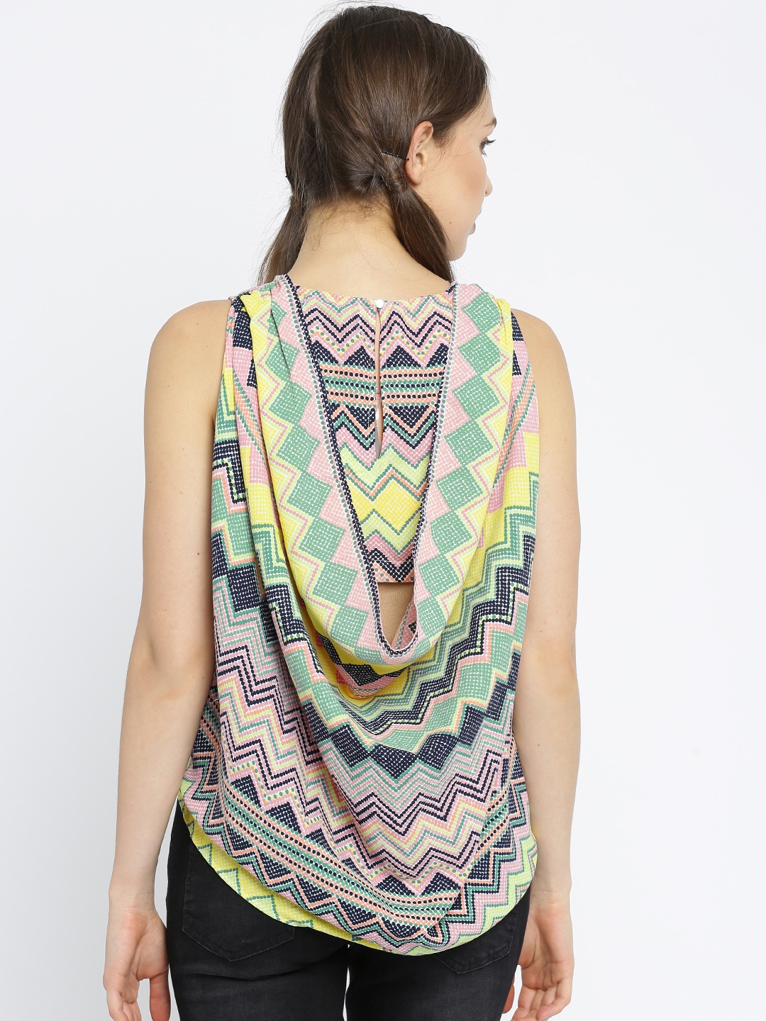 Buy Vero Moda Multicoloured Printed Styled Back Top - for Women 1841760 | Myntra