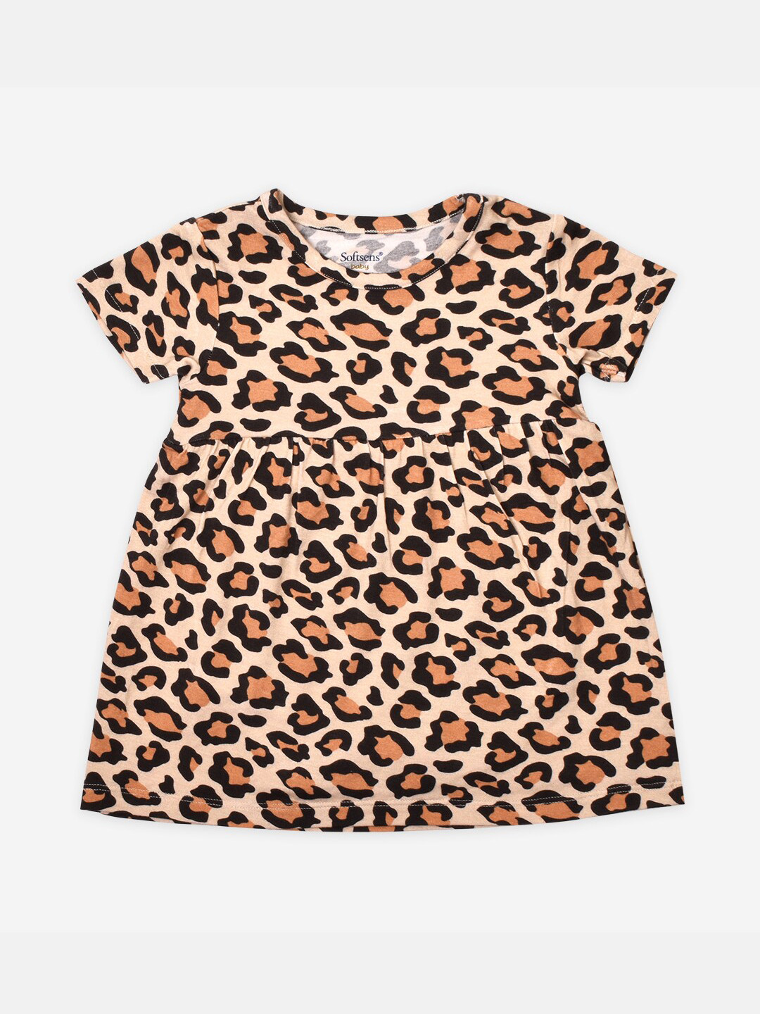 Softsens Girls Multicoloured Bamboo Dress Bodysuit