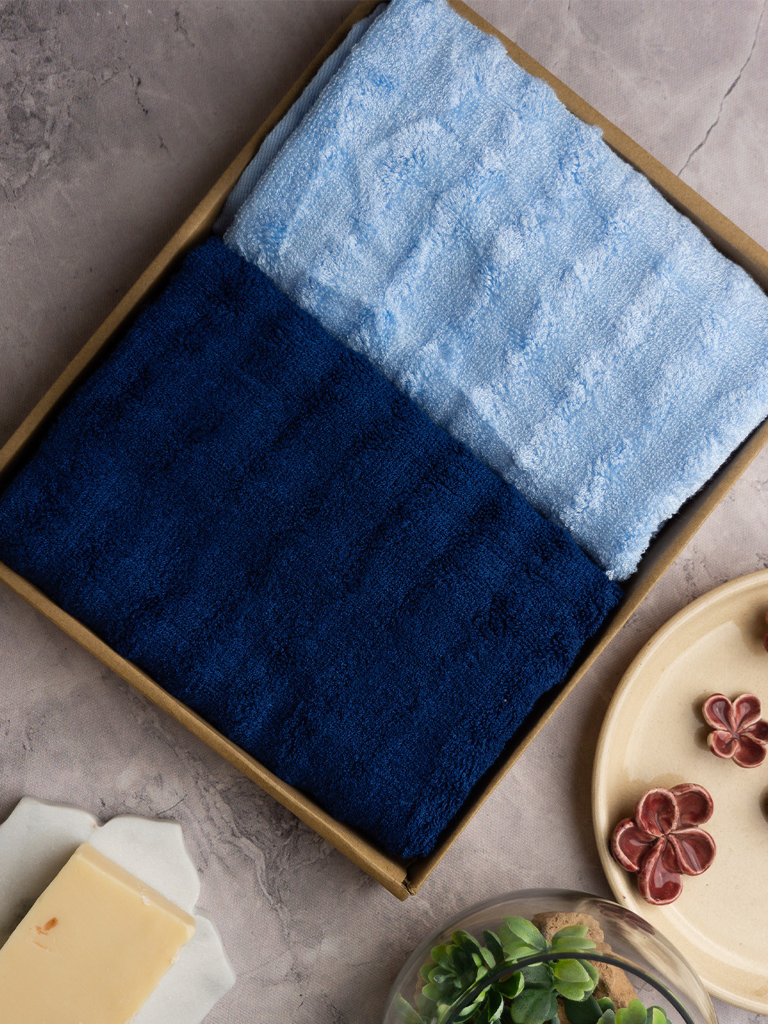 MUSH Set Of 2 600 GSM Ultra Soft & Eco Friendly Bamboo Hand Towel