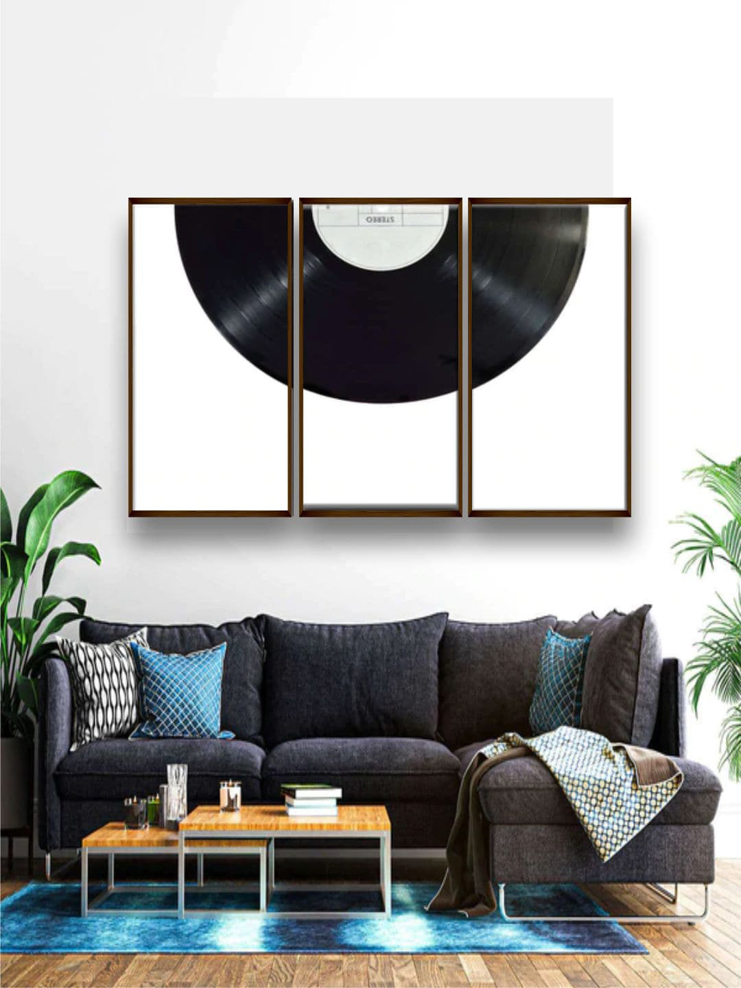 The Art House Canvas 3 Pcs Wall Living Room Rectangle Paintings Wall Art -5.08 x 30In