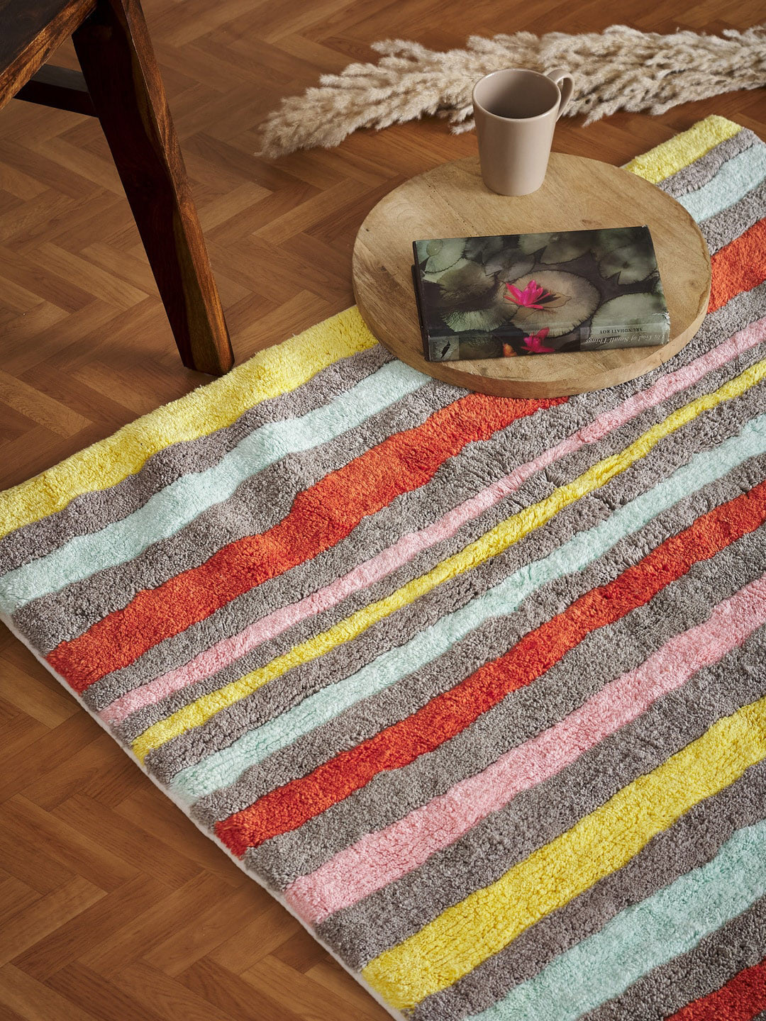 Fabindia Multi-Colored Cotton Rectangular Dhurries