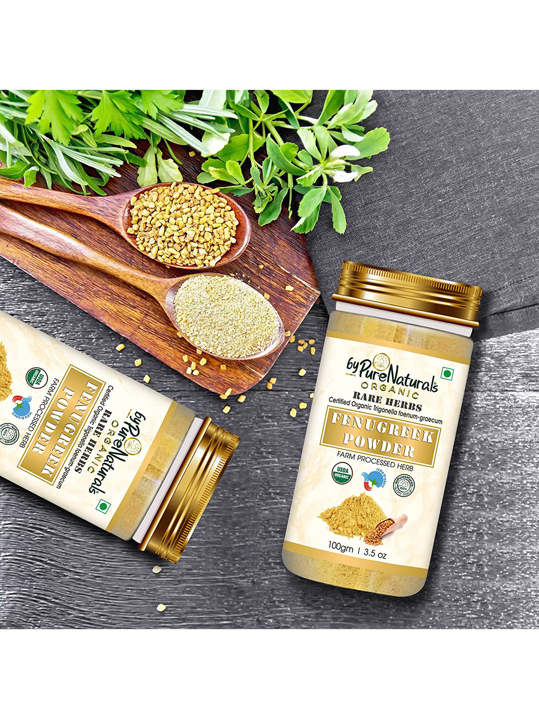 byPureNaturals Herbal Fenugreek Methi Powder