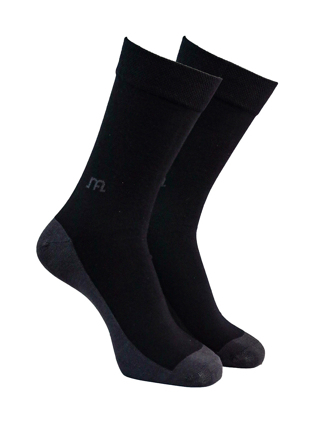 Man Arden Men Black Solid Cotton Socks