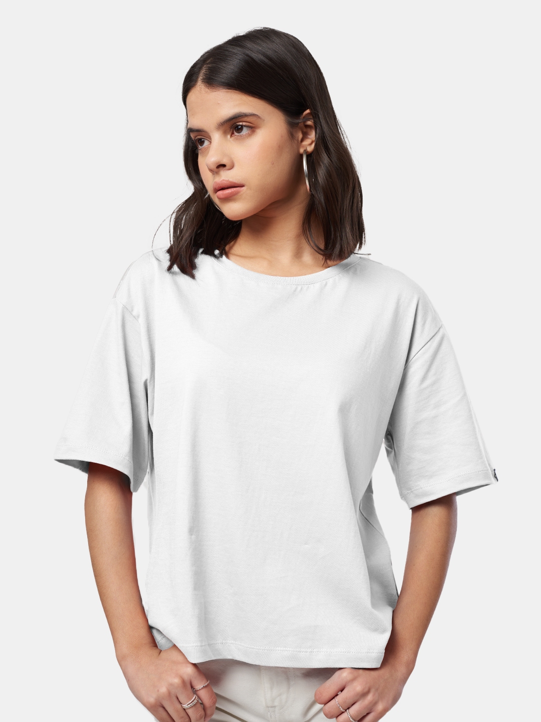 The Souled Store Women Disney Printed Drop-Shoulder Sleeves Oversized T-shirt(XXL) by Myntra